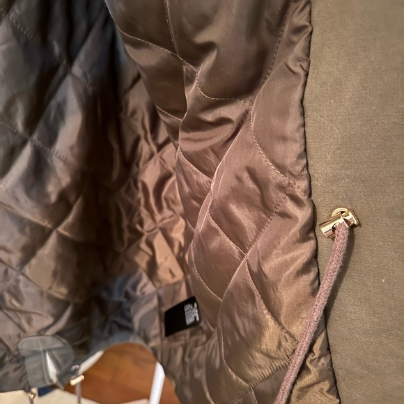 T Tahari “Jackie” hooded anorak with removable faux fur trim Size :L - Picture 14 of 16